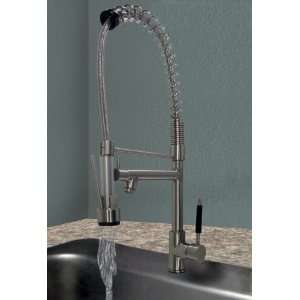   Brushed Nickel Pull Out Kitchen Faucet Wet Bar Professional Restaurant