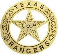 Souvenir Old West TEXAS RANGER CO A police law Badge GL  