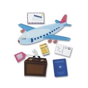 Jolees Boutique Dimensional Stickers Airplane Travel SPJB 200; 3 