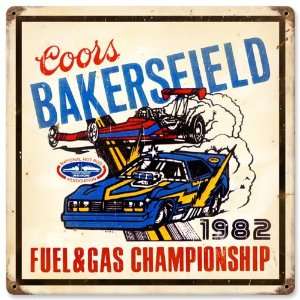  Bakersfield Coors Automotive Vintage Metal Sign   Victory 
