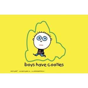  BOYS ARE STUPID COOTIES POSTER 24 X 36 #ST3310
