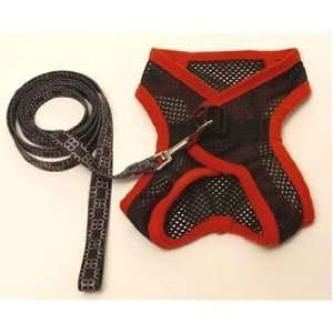  EGR AISS XXL RE 2Xtra Large Harness and Leash  Red Pet 