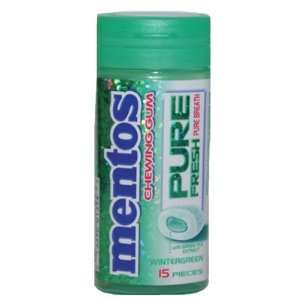 Mentos Gum   Pure Fresh Wintergreen 10 Count  Grocery 