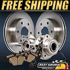Complete Front Kit 2 Hub Bearings 2 OE Replacement Rotors and 1 Set 