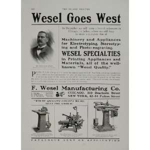   Machines Ferdinand Wesel Co.   Original Print Ad