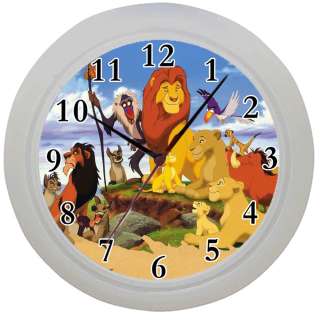 Framed Wall Clock Lion King Movie Kids bedroom Ideal Gift Room 