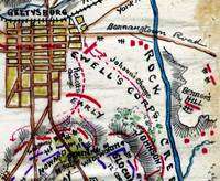 Gettysburg Battle 1863 map Civil War Robert Knox Sneden  