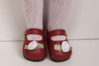 BURGUNDY Rose Doll Shoes For 10 Ann Estelle & Sophie♥  