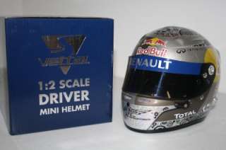 Vettel Red Bull 2010 Helmet Abu Dhabi Arai 1/2 scale Double World 