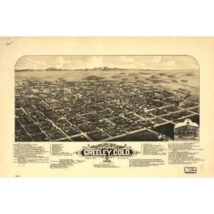   county seat of Weld Co. 1882. Beck & Pauli, lithographers. Home