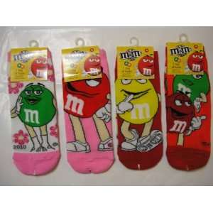  M&Ms MMs childrens girls socks Size 9 11 ~ 2 assorted 