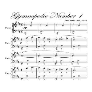  Gymnopedie Number 1 Satie Easy Piano Sheet Music Erik 