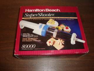 HAMILTON BEACH SUPER SHOOTER CORDLESS 80000,COOKIE PRESS,LIGHTLY USED 