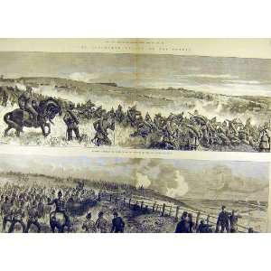   1883 Brighton Review Battlefield View Balloon Troops