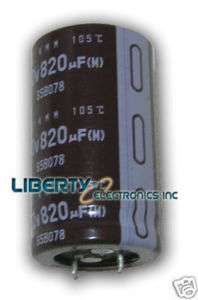 ELECTROLYTIC CAPACITOR 820 uF   200V  