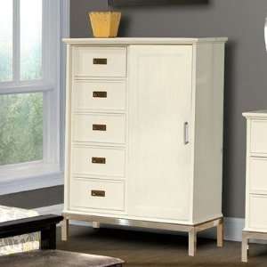  Ty Pennington Door Chest Metal Base with Moonbeam White 