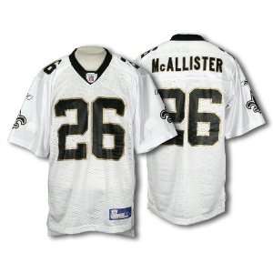   DEUCE McALLISTER #26 Mens NFL Replica Jersey, White