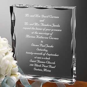  Personalized Wedding Invitation Keepsake Gift