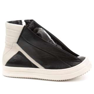 RICK OWENS Man Sneakers Black/White RU8879LBO Size 44 From Fashion 
