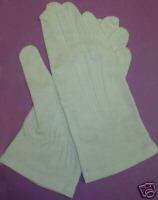 White Cotton Dress Gloves Slip On Medium (Dozen)  
