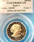 1981 S 1 00 Susan B Anthony Proof Type 2 PR68DCAM PCGS  