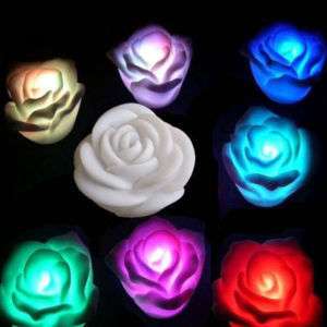 LED Rose Color changed Lamp Night Light Valentines Day  