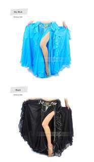 C91409 Beautiful Fashionable Loose Frilled Fluxus Chiffion Dance Skirt 
