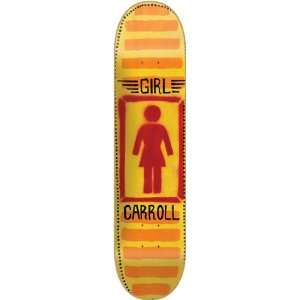 Girl Carroll Ba Stencil Og Skateboard Deck   8.0 Sports 