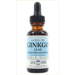  Gingko Leaf Alcohol Free   Liquid Extracts 4 oz   Gaia 