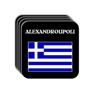 Greece   ALEXANDROUPOLI Set of 4 Mini Mousepad Coasters