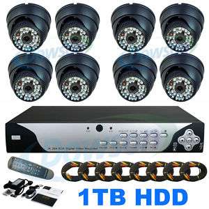 Channel H.264 DVR IR Dome Camera CCTV Security System  
