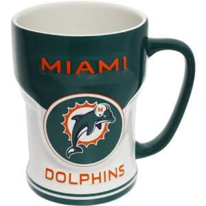  MIAMI DOLPHINS 12 oz. Side Line Relief Sculpted COFFEE MUG 