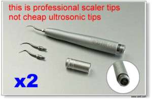 pcs Dental Air Scaler Handpiece with 3 Tips 2 holes  