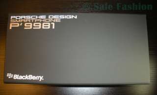BlackBerry Porsche Design P9981   8GB   Black (Unlocked) Smartphone 