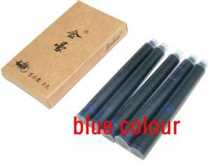 25 PCS JINHAO STANDARD FOUNTAIN PEN BLUE INK REFILL CARTRIDGES A09 