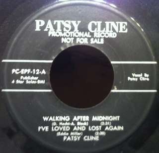 PATSY CLINE promotional Private Self Released 1955/1956 7 EP VG+ PC 