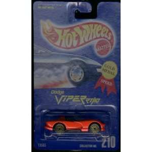 Hot Wheels Red Dodge Viper RT/10 #210 Gold Medal Gold Ultra Hots 164 