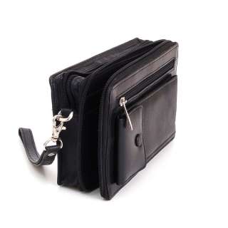 New Leather Clutch Bag Travel Case Mens Wallet Organizer Purse by 