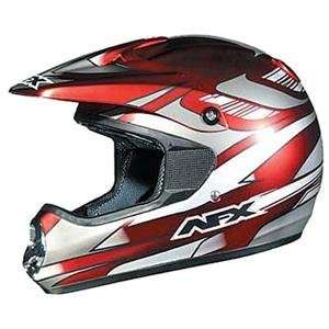  AFX Youth FX 87 Helmet   Small/Satin Red Chrome Multi Automotive