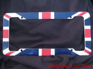 License Plate Frame holder Union Jack UK British Flag New in Package 