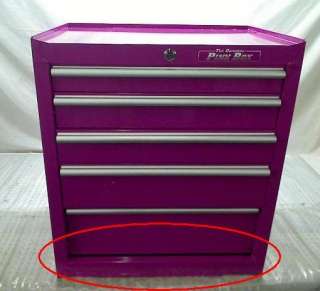 The Original Pink Box PB2605R 26 Inch 5 Drawer Rolling Cabinet, Pink