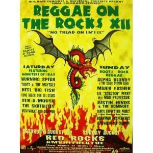  Reel Big Fish Alpha Blondy Red Rocks Reggae Poster 1998 