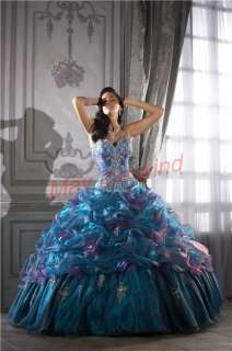 New A line Double color Tulle Quinceanera dress Prom Ball Gowns 
