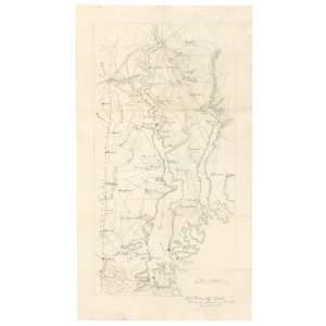  Civil War Map Map of eastern portion of Virginia 