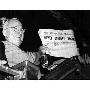   Truman 1948 Election Night Historical Newspaper 8 1/2 X 11 Photograp