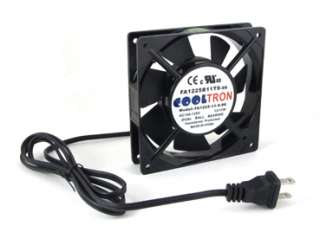 High speed fans deliver more air but are louder than low speed fans of 