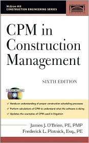 CPM in Construction Management, (0071457690), James J. OBrien 