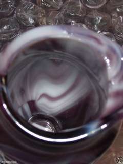IMPERIAL CARNIVAL GLASS PURPLE SLAG MINI PITCHER  