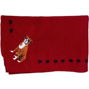  Boxer Red Fleece Blanket 