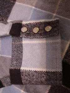   Western Mens Made USA Cowboy Pearl Snap Flannel Shirt Sz 3XL  